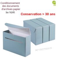 Boites d'archives sans acide