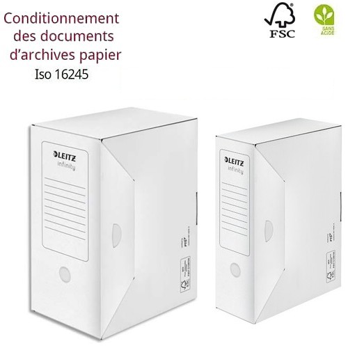 Boîte d'archives sans acide Leitz