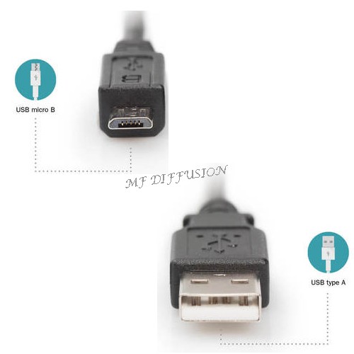 Câble de raccordement micro USB 2.0 DIGITUS – Image 2