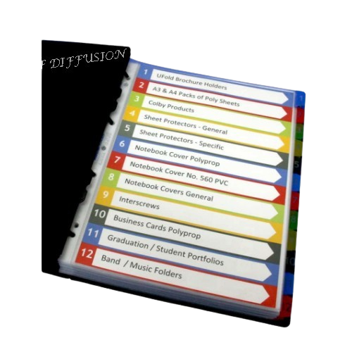 Intercalaire numérique 1-12 haute résistance