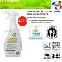 Nettoyant dégraissant alimentaire Écolabel
