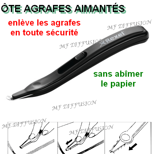 Ôte-agrafe Rexel en forme de stylo