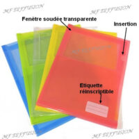 Pochette coin fenêtre à soufflet