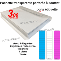 Pochette plan A4 perforée
