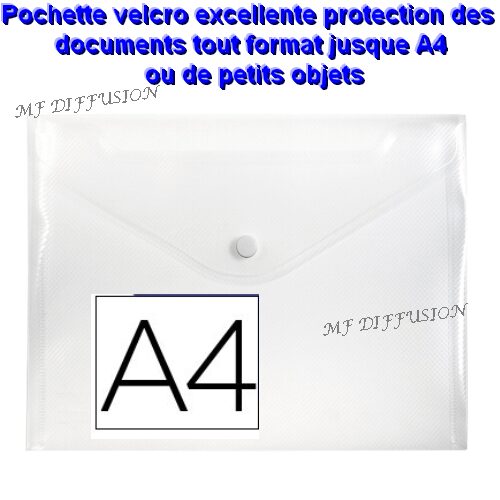 Pochette enveloppe à scratch A4