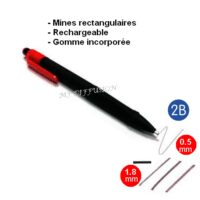 Porte-mines Mine rectangulaire