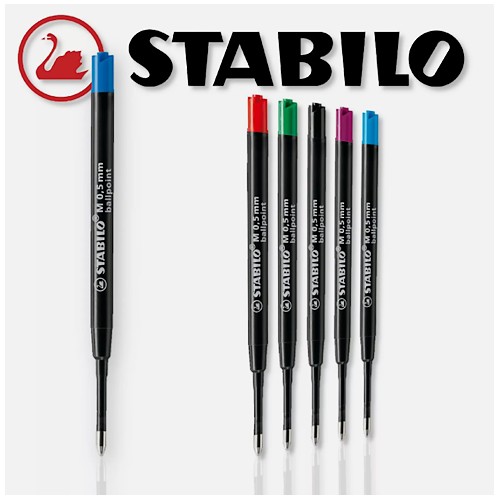 Lot de 5 recharges d'encre stylo bille Pointball